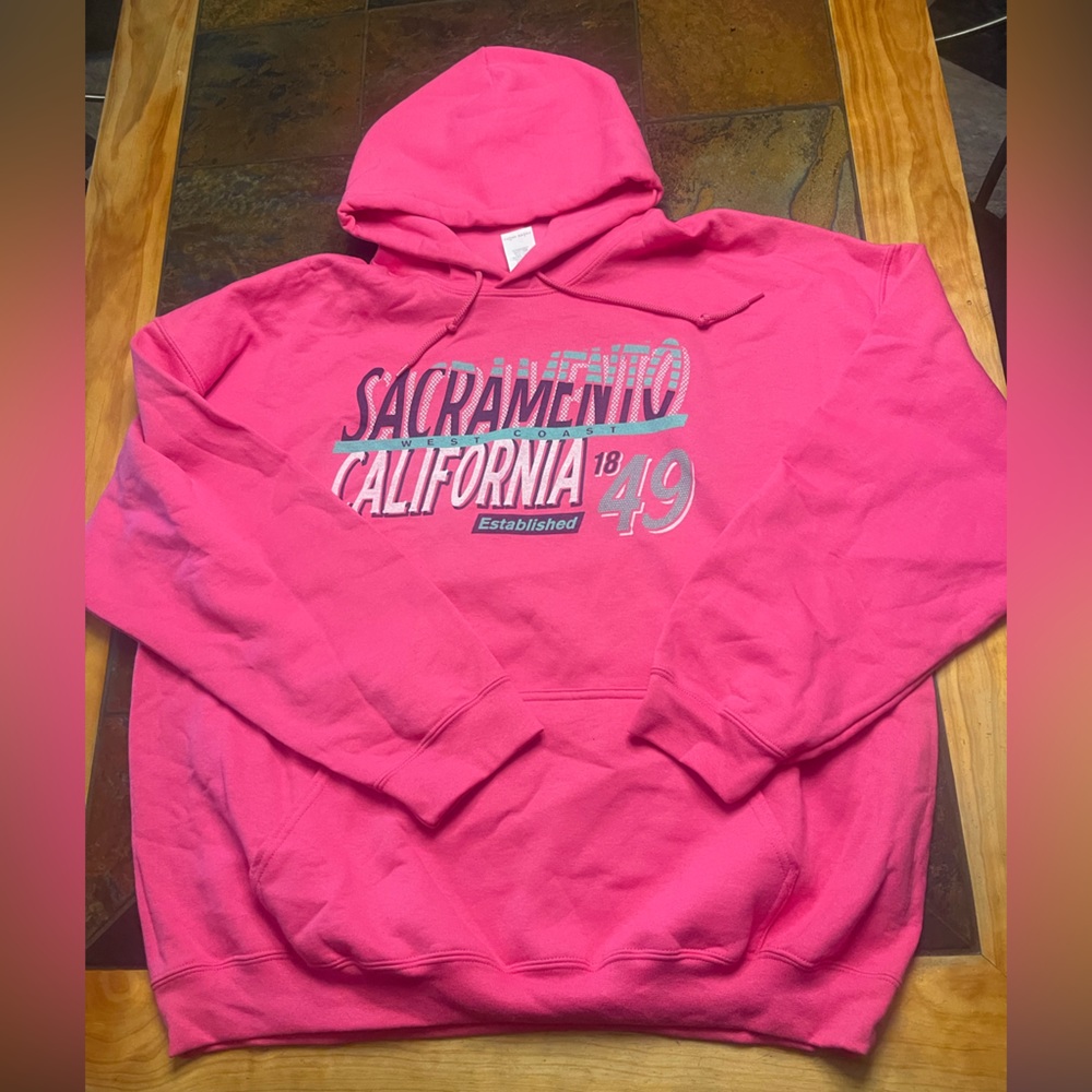 Hot Pink Sacramento Pull-Over Hoodie